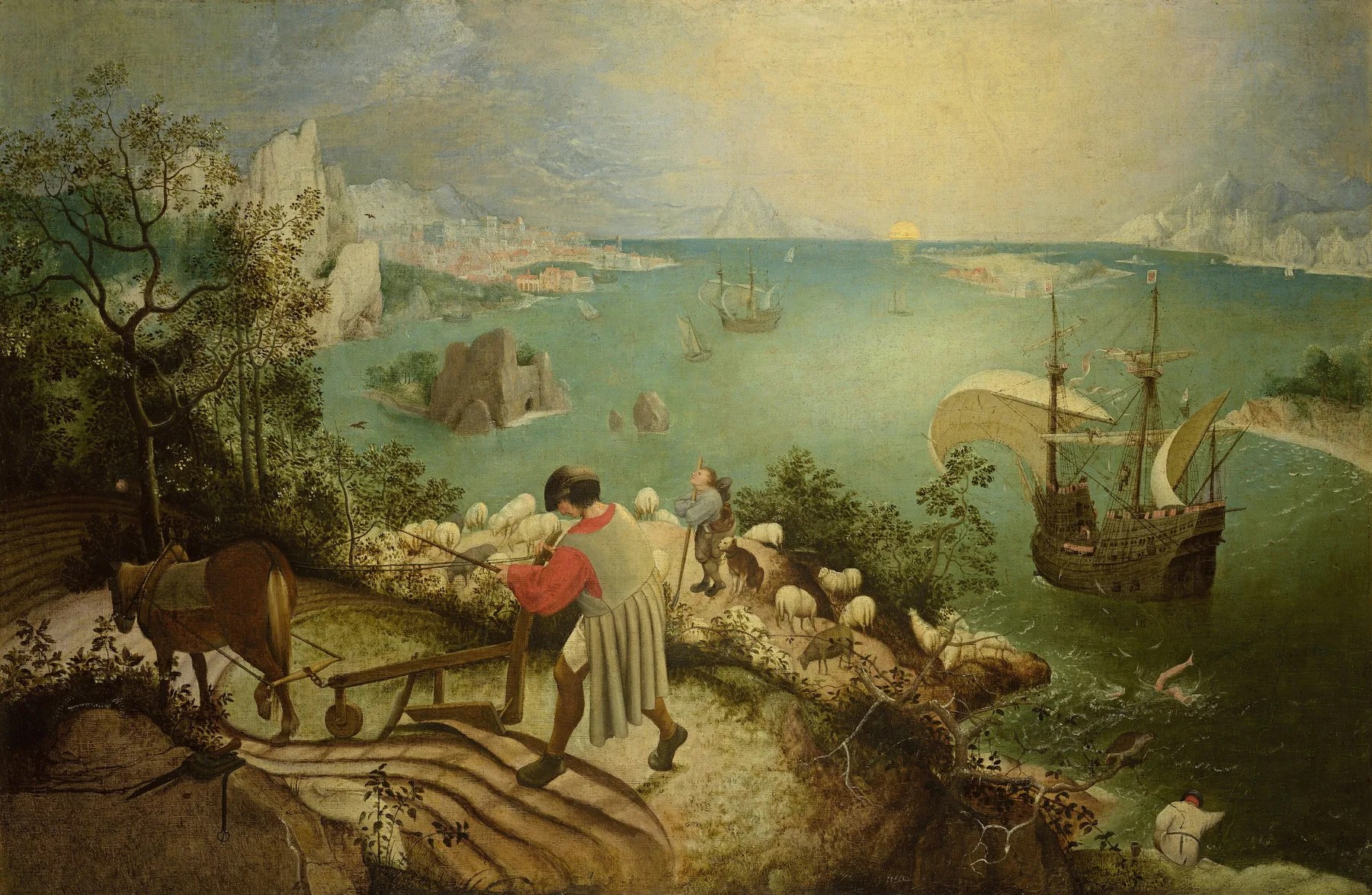 Landscape with the Fall of Icarus by Pieter Bruegel the Elder
