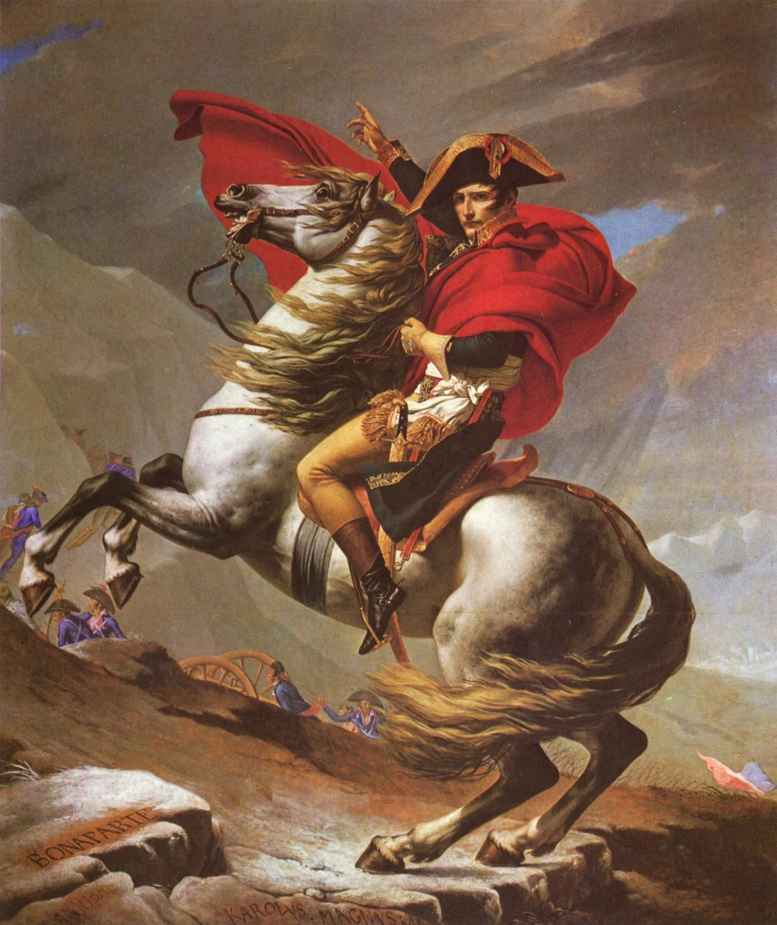 Napoleon Crossing the Alps by Jacques-Louis David
